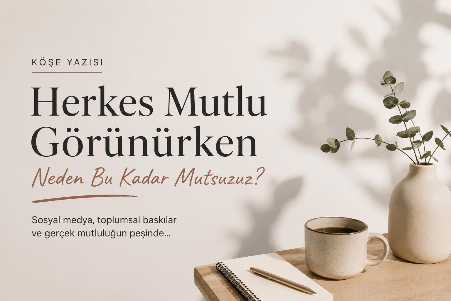 HERKES MUTLU GÖRÜNÜRKEN BİZ NEDEN BU KADAR MUTSUZUZ?